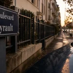 Boulevard ayrault à Angers, rue et façades, panneau boulevard Ayrault