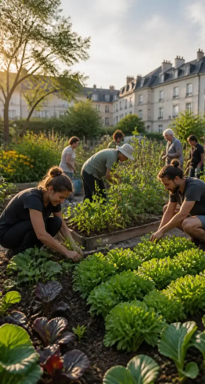 Potager urbain collaboratif, initiative citoyenne a Angers