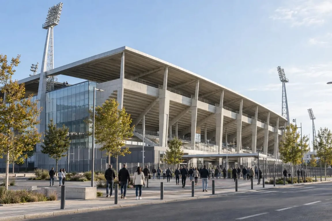 Stade Raymond-Kopa à Angers, ancien stade Jean-Bouin