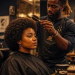 Point cut barbershop Angers : coiffure afro et barbe