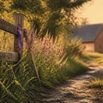 Randonnée saint sylvain d anjou : sentier rural près d’Angers et balisage mauve