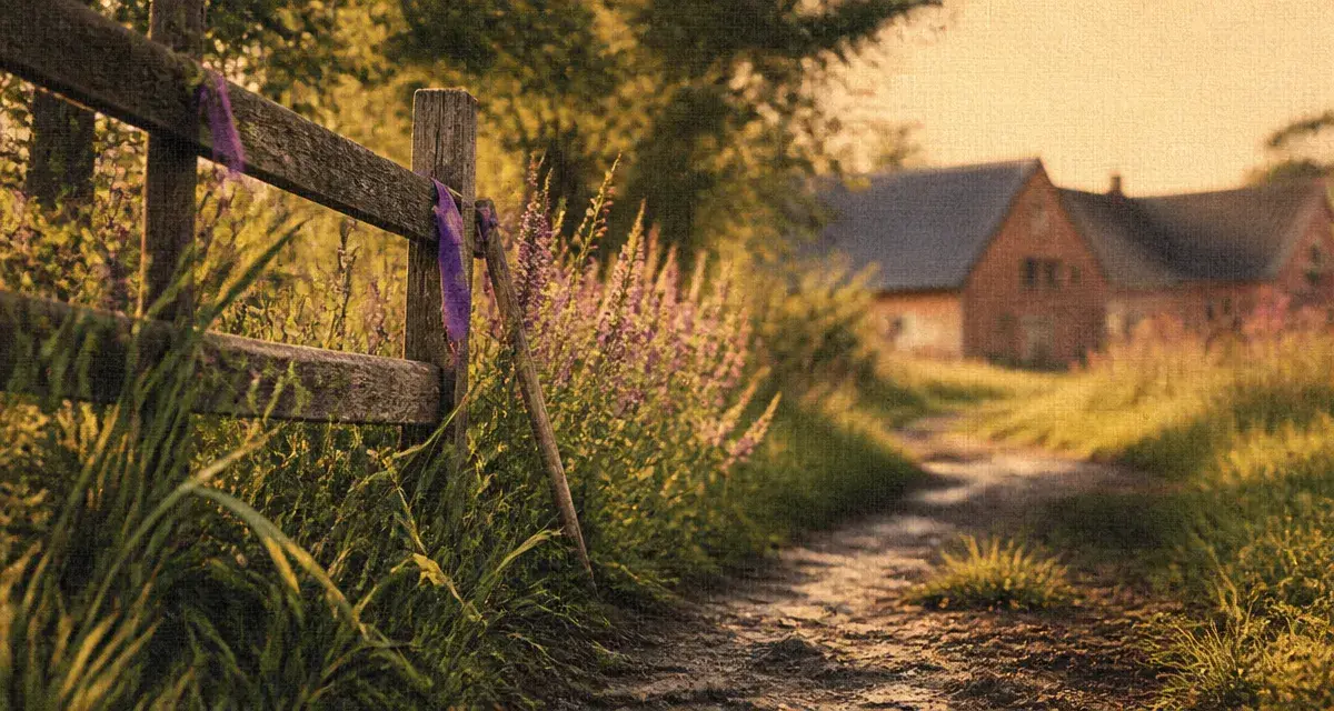 Randonnée saint sylvain d anjou : sentier rural près d’Angers et balisage mauve