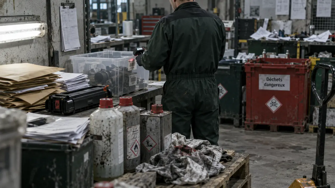 Près d’Angers, Julien Stindel collecte les déchets dangereux des PME