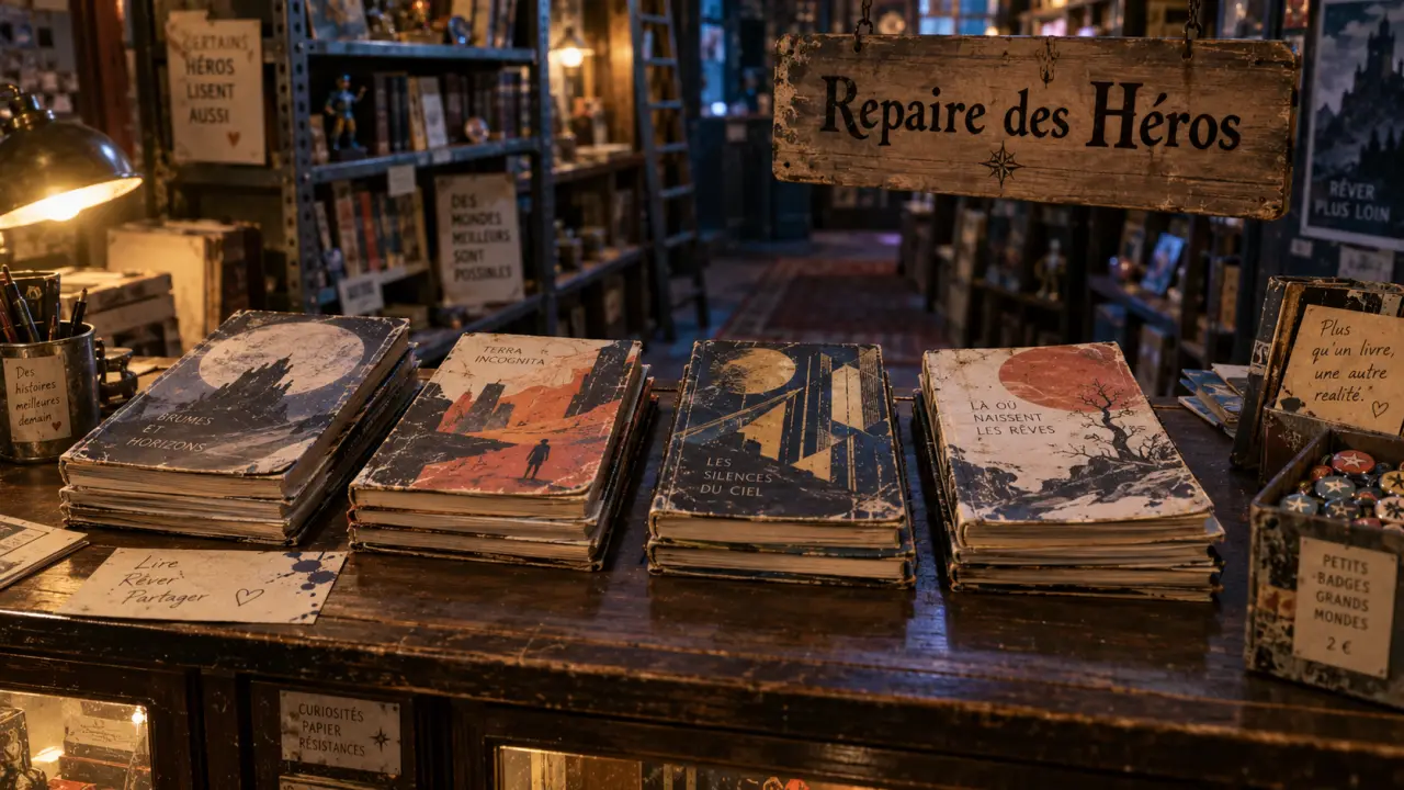Le repaire des héros : vitrine livres BD, manga, comics et roman graphique