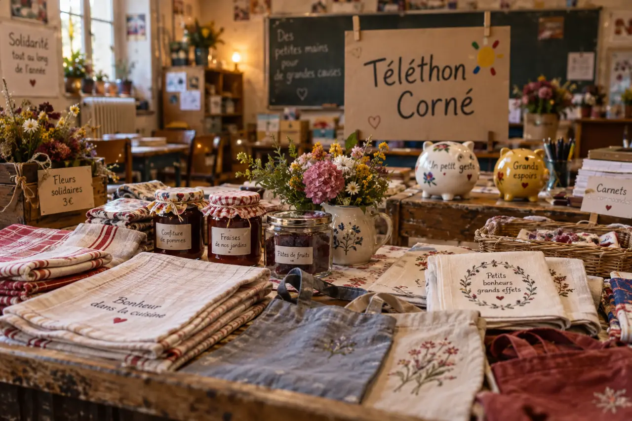 Téléthon à Corné : commandes, tirelires et bénévoles mobilisés